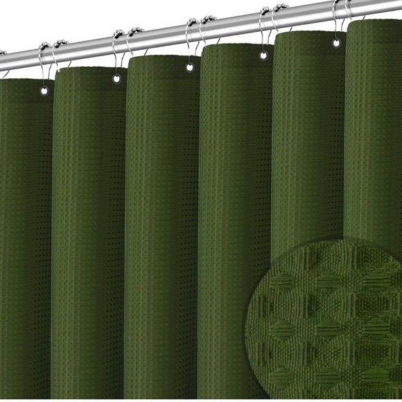 Hotel Quality Water Repellent Modern Shower Curtain 72Wx96H - Picture 2 of 3